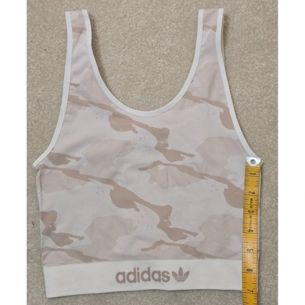 Adidas Intimates Brami Women's M Nude Camo NWT